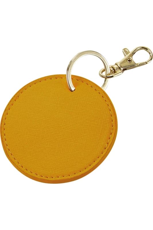 Bagbase Boutique Circular Leather-Look PU Keyclip in Mustard Mustard Unisex One Size