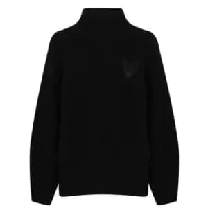 Boss Cable Knit Wool Sweater - Black