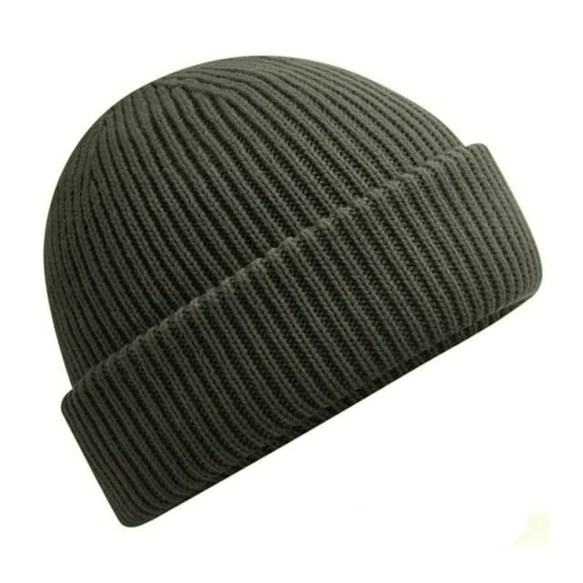 Beechfield Beechfield Men Wind Resistant Beanie in Dark Olive Dark Olive One Size Male 5059958464094