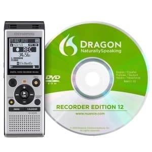 Olympus WS-852 4GB Digital Notetaker with DNS12 Speech Recognitions So