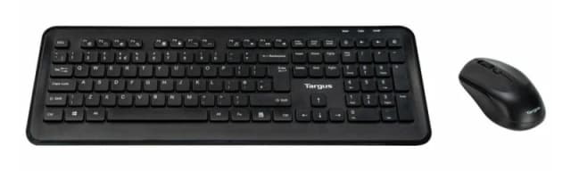 Targus Targus AKM610UK keyboard Mouse included Universal RF Wireless QWERTY English Black AKM610UK