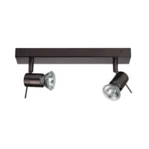 Penna 2 Light Twin Spotlight Bronze