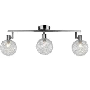 Ceiling Lamp Light Fitting Spotlight Swiveling Angle Adjustable Spots Including LED Bulbs 3 Flame