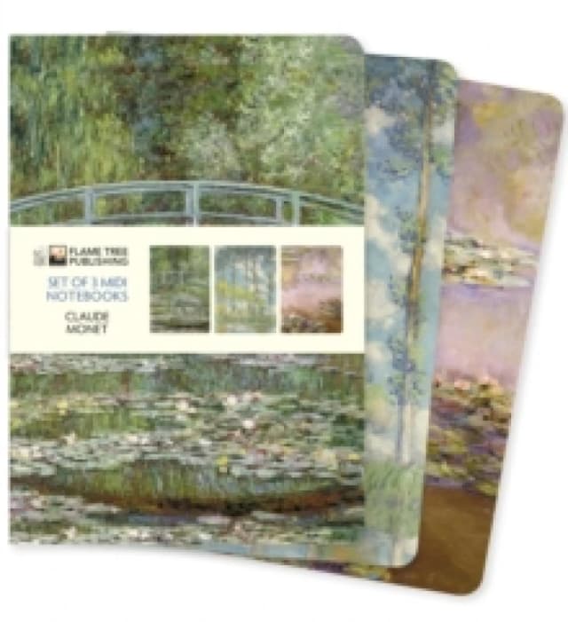 Claude Monet Set of 3 Midi Notebooks Notebook / blank book
