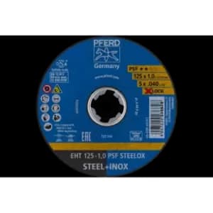 Pferd Cut-off Wheel EHT 125X1.0mm X-Lock Flat Universal Line Psf Steelox for Ste