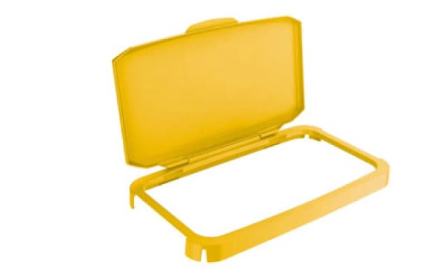 Durable DURABIN 60L Hinged Lid Yellow