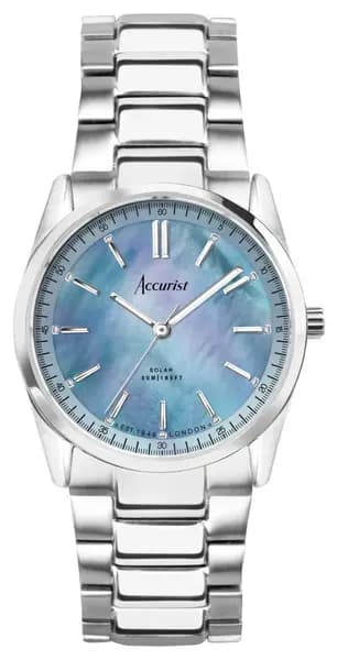 Accurist 74016 Everyday Solar (30mm) Blue Mother of Pearl Watch