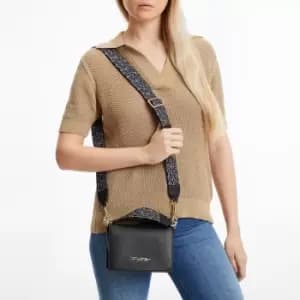 Crossbody Flap Bag with Wide Straps