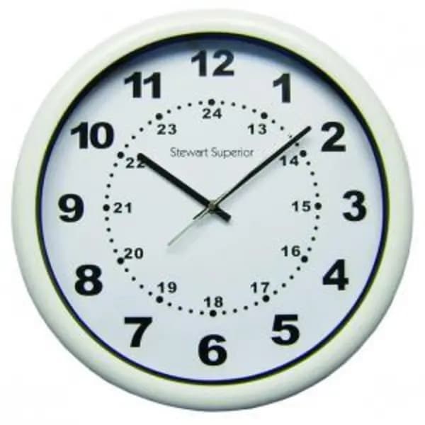 Contemporary White Acrylic Cased Clock SS0007 DYNSS0007
