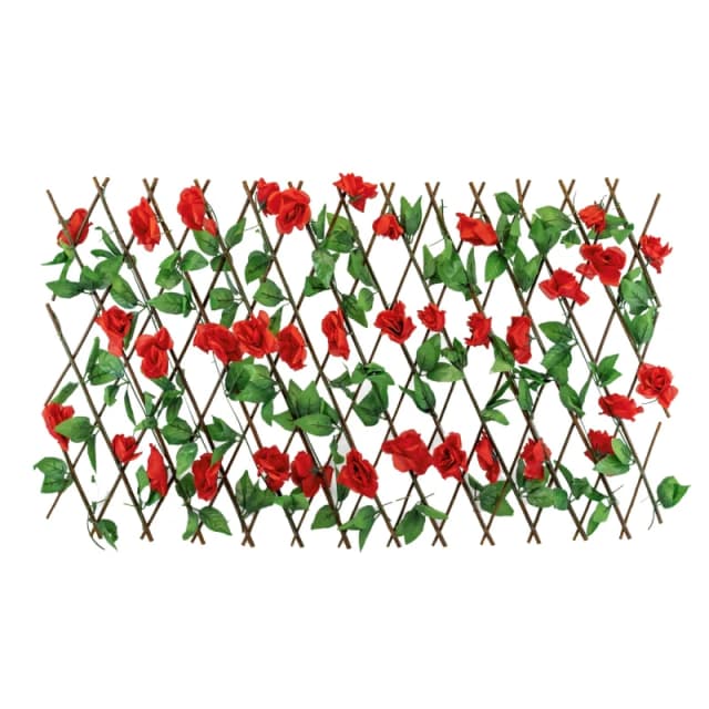Streetwize Solar Red Flower Trellis Red One Size