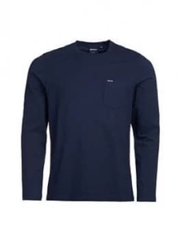 Barbour Long Sleeve Pocket T-Shirt - Navy
