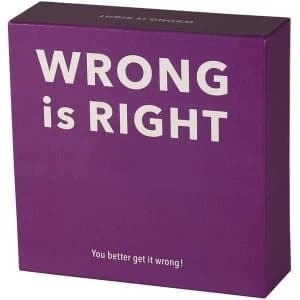 Wrong Is Right Trivia Game