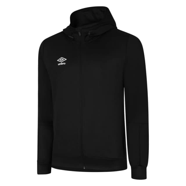Umbro Umbro Men Total Training Knitted Full Zip Hoodie in Black Size: Small Black S Male 5063425506187