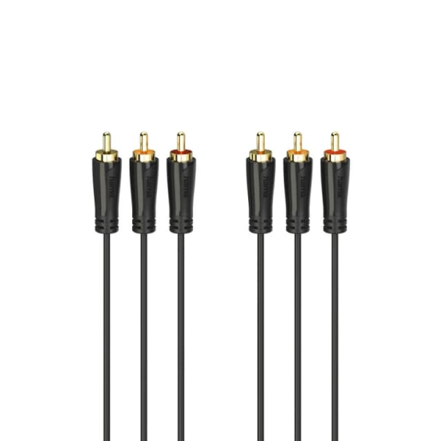 Hama Hama 00205150 audio cable 1.5 m 3 x RCA Black 00205150