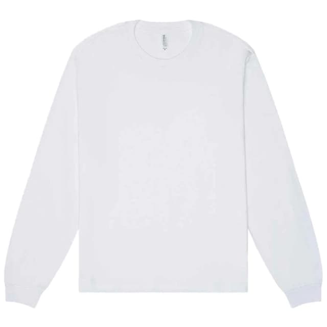 Bella + Canvas Mens Heavyweight Long-Sleeved T-Shirt in White Size: XS White Male XS