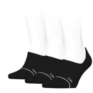 Calvin Klein Klein High Cut 3 Pack Trainer Socks Womens - Black