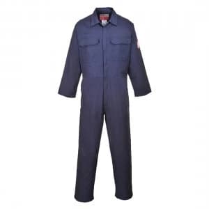 Biz Flame Mens Pro Flame Resistant Coverall Navy M