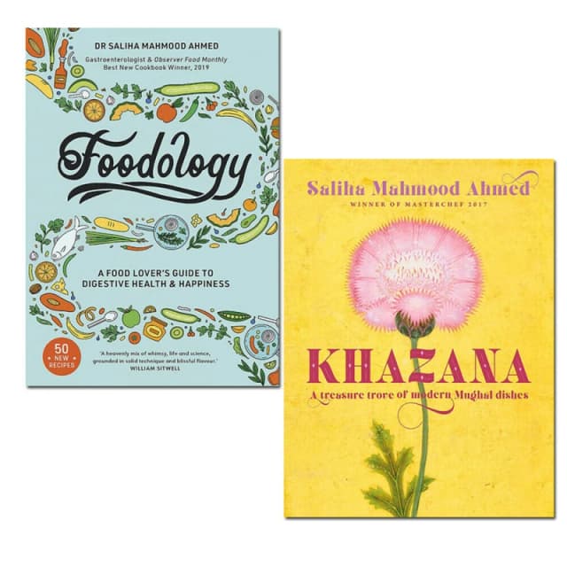 Foodology & Khazana Cookbook 2 Books Collection Set by Saliha Mahmood Ahmed Saliha Mahmood Ahmed Books