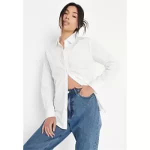 Missguided Basic Poplin Shirt - White