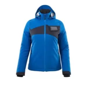 Womens Winter Jacket with Climascot - Azure Blue/Dark Navy - XS