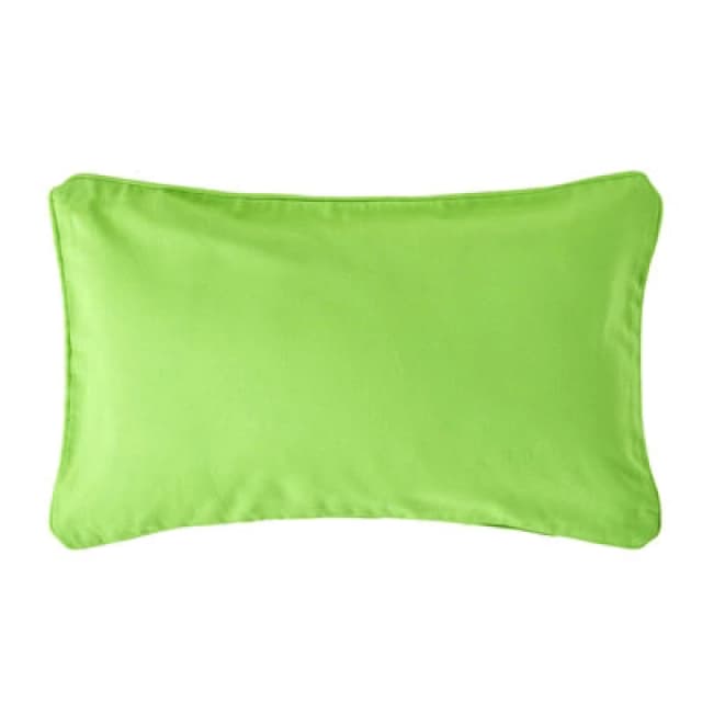 Homescapes Cotton Plain Green Rectangular Cushion Cover, 30 X 50 Cm