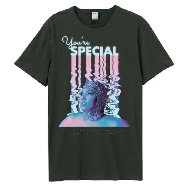 Amplified Amplified Men You're Special Lizzo T-Shirt in Charcoal Size: Small Charcoal S Male 5063470046140