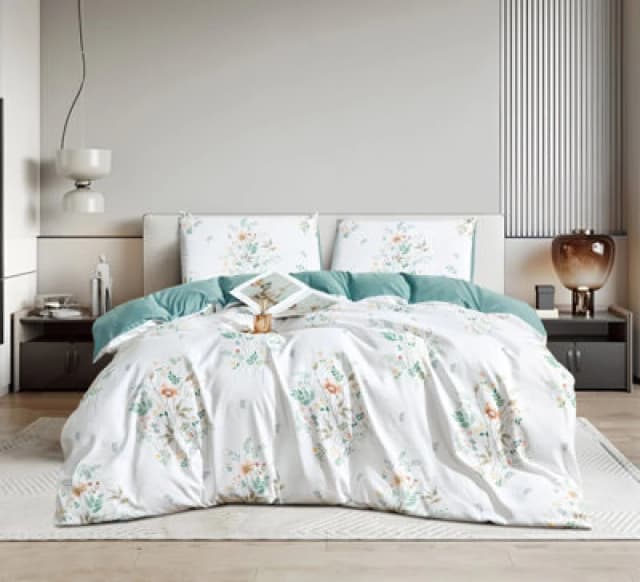 Ezysleep Ezysleep Evie Floral Printed Duvet Set Size: Double Multi Double Unisex 0721545336378