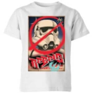 Star Wars Rebels Poster Kids T-Shirt - White - 11-12 Years