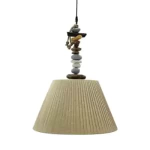 Onli Stoney Dome Pendant Ceiling Light, Stone Tower