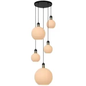 Lucide JULIUS - Cluster Pendant Light - 5xE27 - Opal