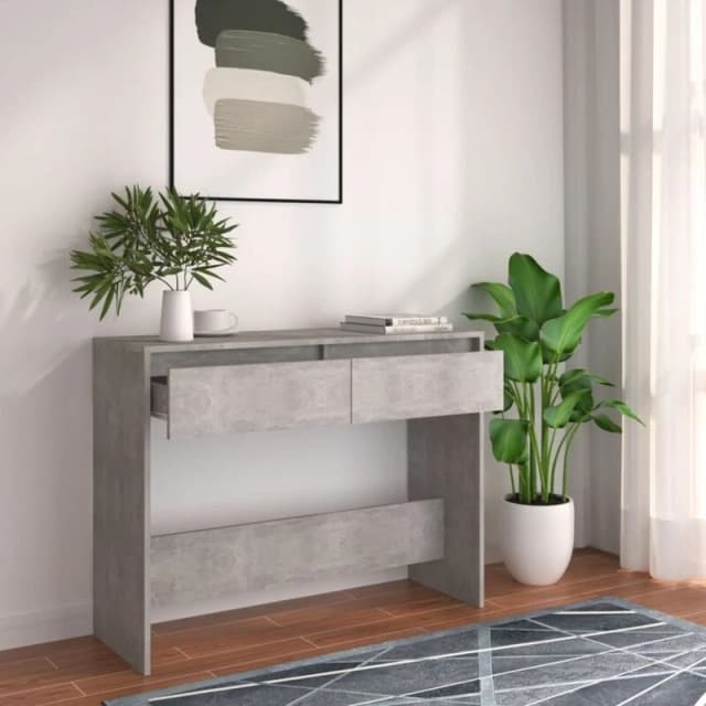 VIDAXL Console Table Concrete Grey 100x35x76.5cm Engineered Wood Vidaxl 8720286835722