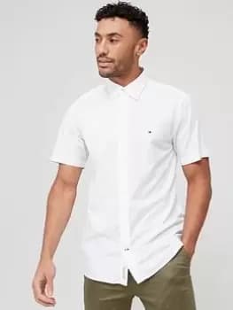 Tommy Hilfiger Soft Cotton Short Sleeve Shirt - White, Size L, Men