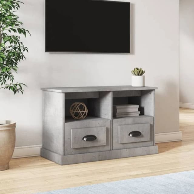 VIDAXL TV Cabinet Concrete Grey 80x35x50cm Engineered Wood Vidaxl 8720845791742