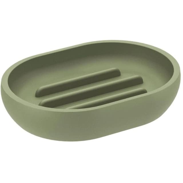 COSMIC Cosmic - Saona Soap Dish Elegant Resin Sink Accessory for Bars in Olive Color WJC219A0034418
