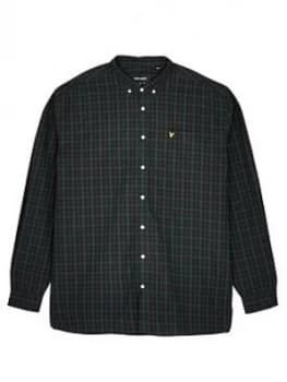 Lyle & Scott Big Check Poplin Shirt - Navy/Green