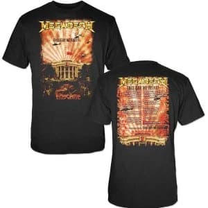 Megadeth - China Whitehouse Unisex Large T-Shirt - Black