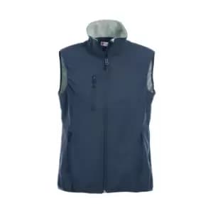 Clique Womens/Ladies Plain Softshell Gilet (XL) (Dark Navy)