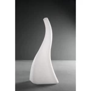 Flame Table Lamp 1 Bulb E27 Small Outdoor IP65, opal white