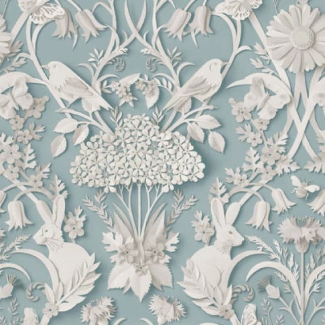 Fine Decor Woodland Blue Wallpaper Blue WA6TD Unisex