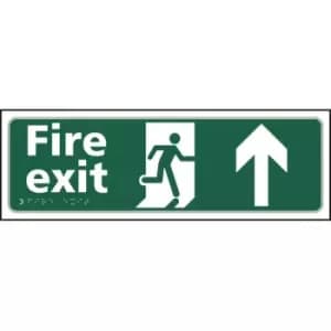 Fire Exit Man Running Arrow Up - Taktyle (450 X 150MM)
