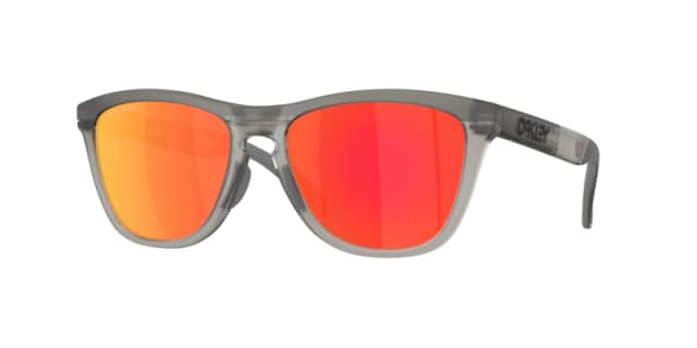 Oakley Unisex Oakley OO9503 FROGSKINS RANGE XL 950301 Sunglasses O_matter Grey Red Round Normal Grey Sunglasses Unisex O_matter