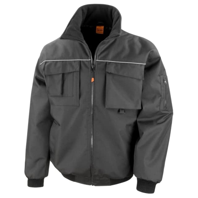 Result Result Men Sabre Pilot Jacket in Black Size: X-Small Black XS Male 5063470517534