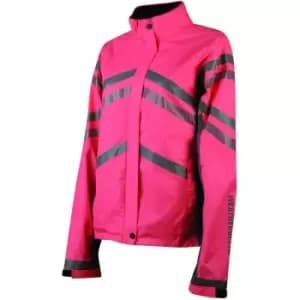 Weatherbeeta Childrens/Kids Waterproof Lightweight Reflective Jacket (L) (Hi Vis Pink) - Hi Vis Pink