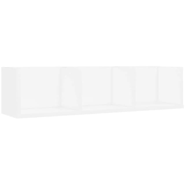 VIDAXL Vidaxl - cd Wall Shelf White 75x18x18cm Engineered Wood 801310