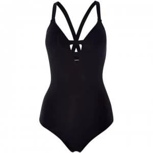 Seafolly Active deep V swimsuit - Black