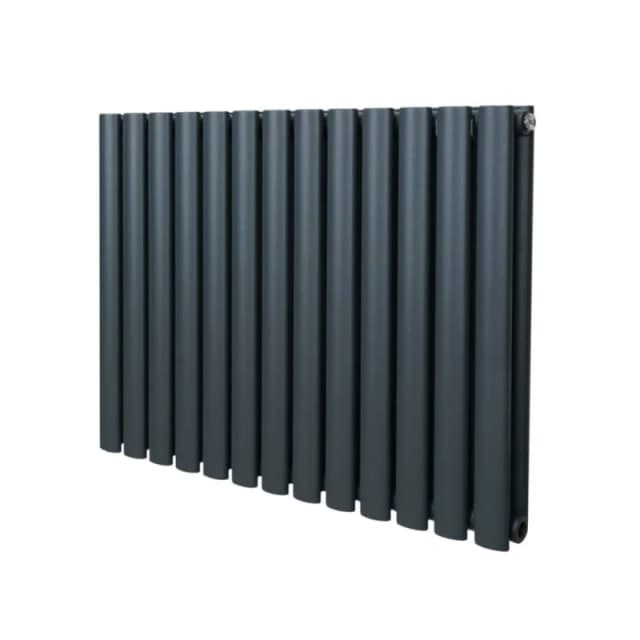 Monstershop Oval Column Radiator - 600Mm X 780Mm - Anthracite Grey 213007
