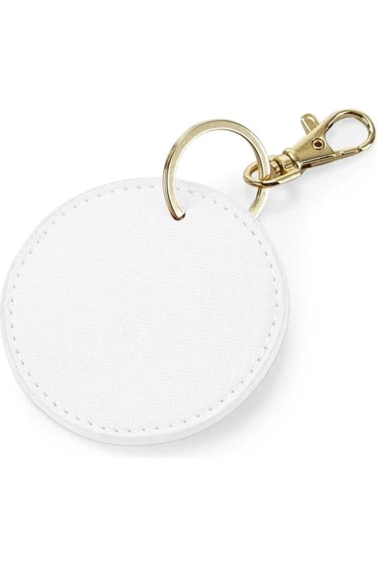 Bagbase Boutique Circular Key Clip in White White Unisex One Size