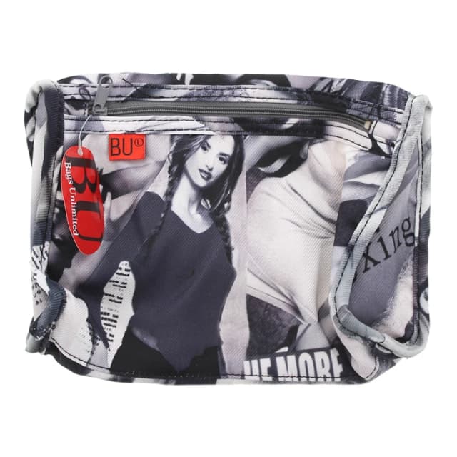 Bags Unlimited St Tropez Grey Brown Smal Holdall Bag