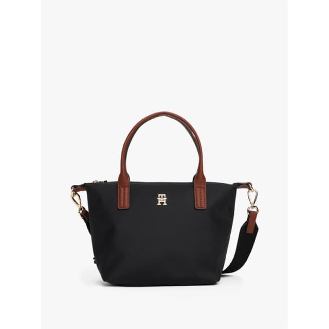 Tommy Hilfiger Womens Popette Mini Tote Bags Black female One Size