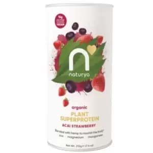 Naturya Org Plant Protein Acai Straw 210g